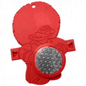 Reflektor Fahrrad-Figur BÄR, rot